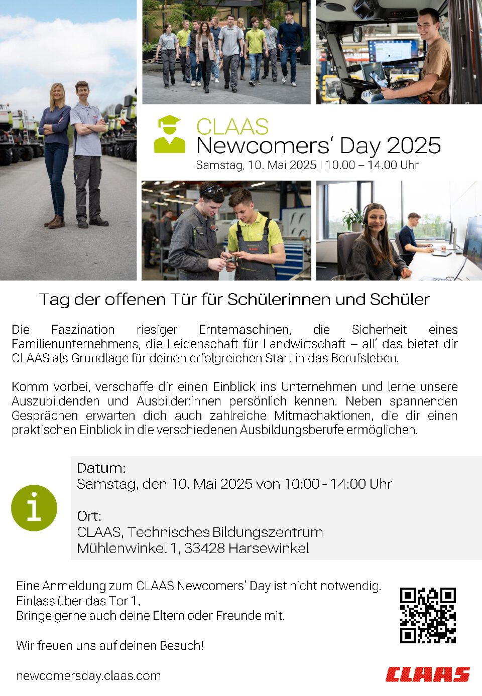 Newcomers‘ Day bei Claas