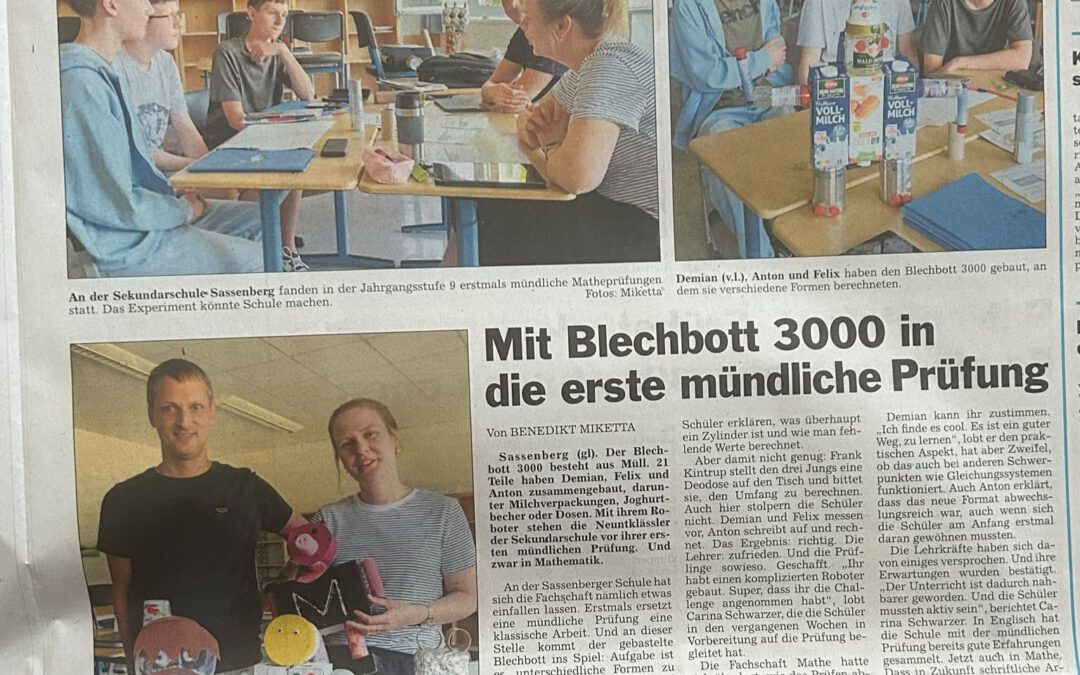 Alternatives Prüfungsformat in Mathematik (Jahrgang 9)